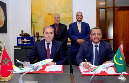 “Royal Air Maroc et Mauritania Airlines concluent un partenariat stratégique” الخطوط الملكية المغربية والموريتانية للطيران تبرمان اتفاقية شراكة إستراتيجية” “